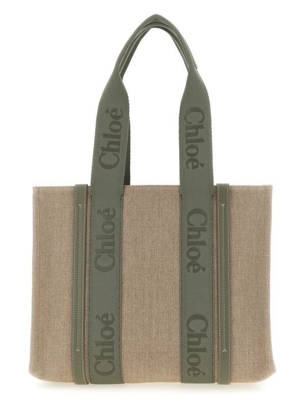 Bicolor Linen Tote Bag