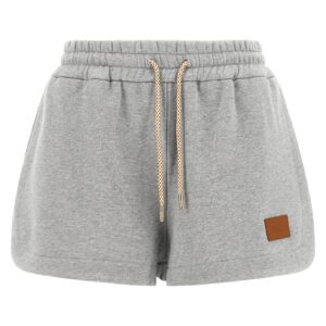 Gray Cotton Bermuda Shorts