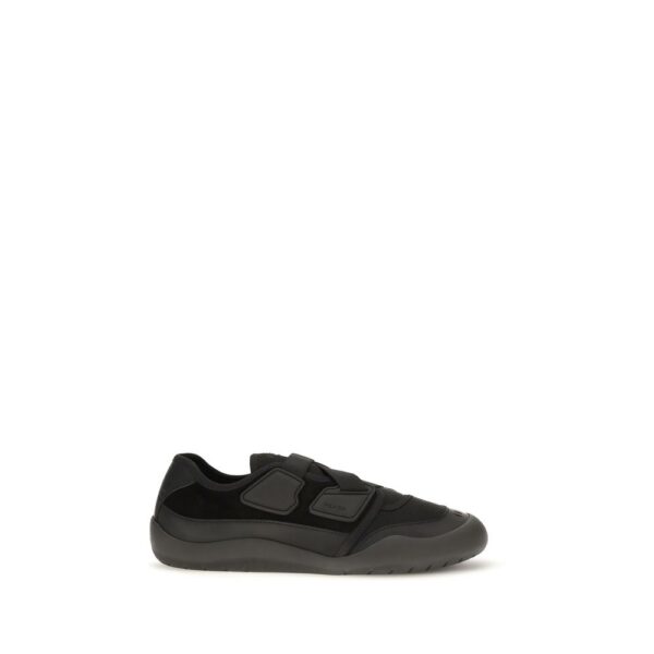 Black Calf Leather Bos Taurus Athletic Sneakers