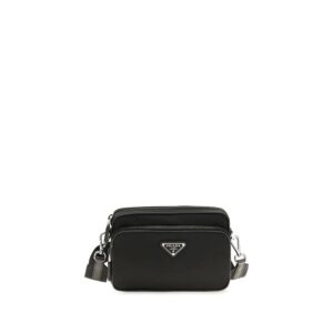 Black Nylon Shoulder Bag - Jag Couture London