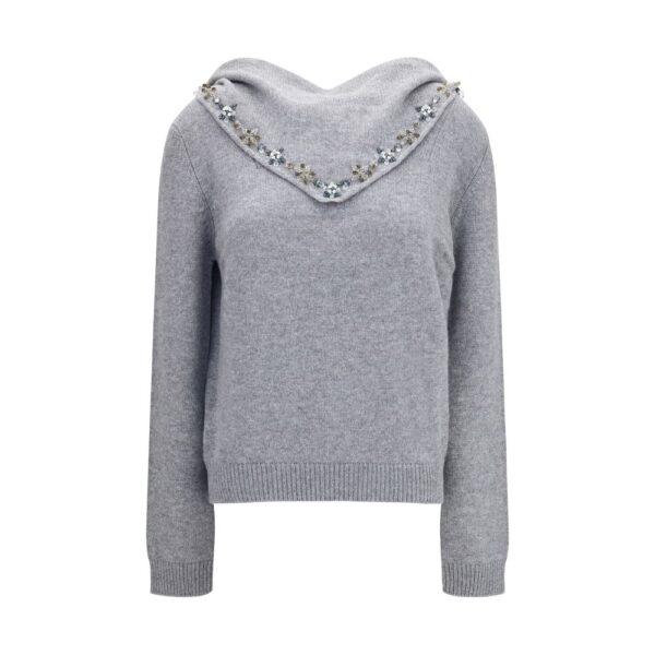 Gray Cashmere Sweatshirt