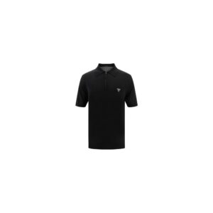 Black Wool Oves Aries Polo Shirt