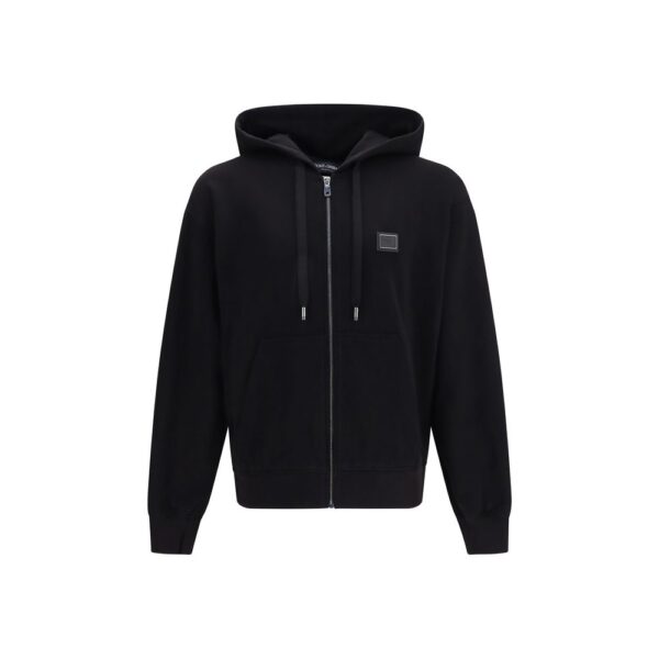 Black Cotton Sweatshirt