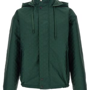 Bicolor Cotton Shell Jacket