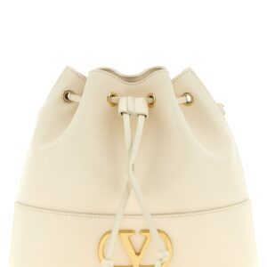 White Lamb Leather Crossbody Bag