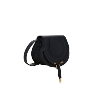 Black Calf Leather Bos Taurus Shoulder Bag - Jag Couture London