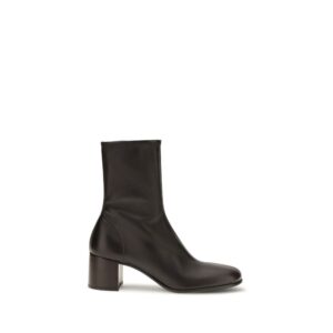 Brown Lamb Ovis Aries Ankle Boots
