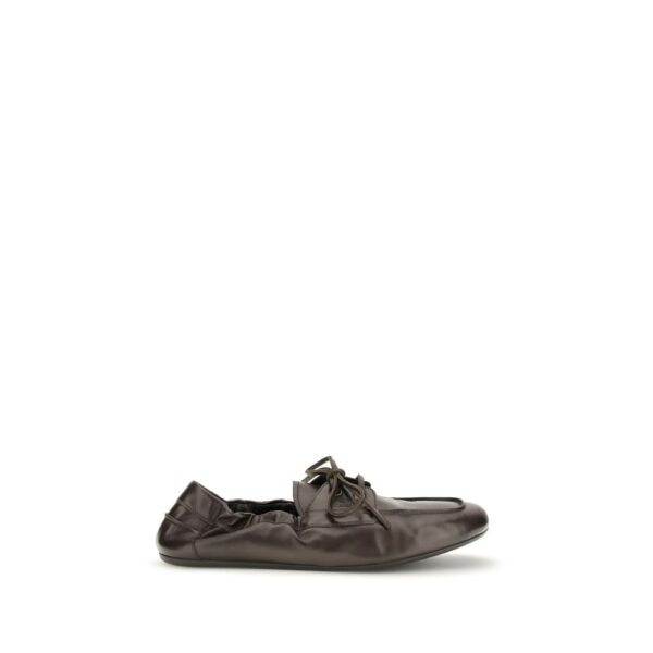 Brown Calf Leather Bos Taurus Slip-On Loafers