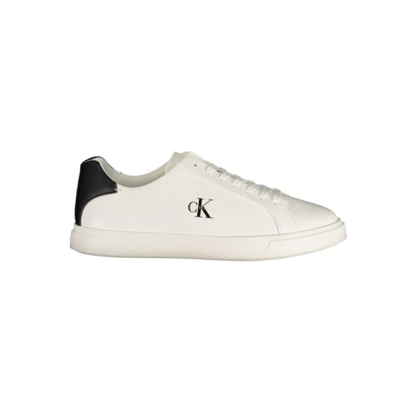 White Polyurethane Men’s Sneaker