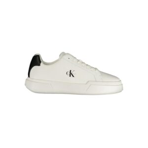 White Polyurethane Women's Sneaker