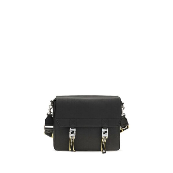Black Calf Leather Bos Taurus Shoulder Bag