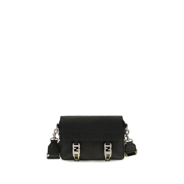 Black Calf Leather Bos Taurus Shoulder Bag