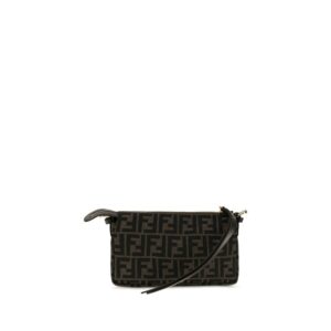 Brown Polyester Shoulder Bag