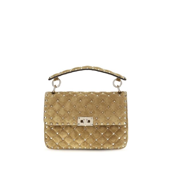 Beige Calf Leather Bos Taurus Handbag