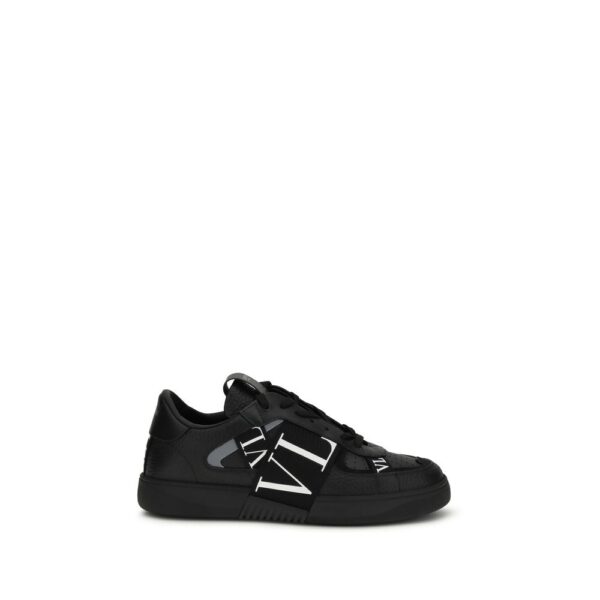 Black Calf Leather Bos Taurus Athletic Sneakers