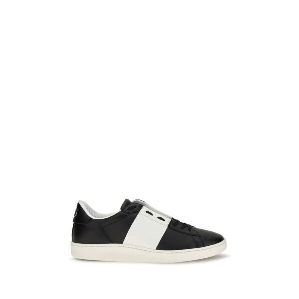 Black Calf Leather Bos Taurus Sneakers