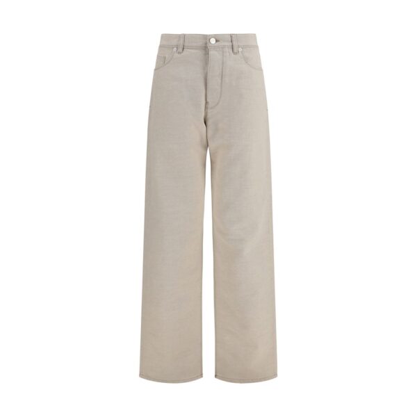 Beige Cotton Jeans Denim
