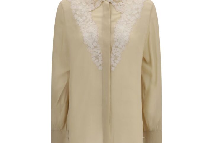Beige Silk Dress Shirt | Jag Couture London – New York