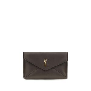 Brown Lamb Ovis Aries Clutch Bag