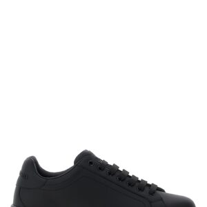 Black Calfskin Low Top Sneakers