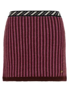 Multicolor Virgin Wool Long Skirt