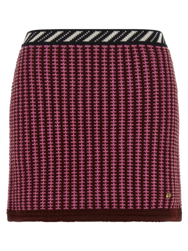Multicolor Virgin Wool Long Skirt