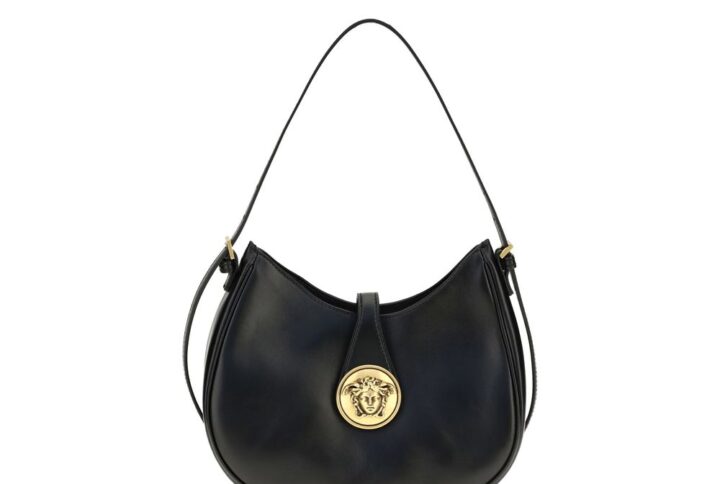 Black Calf Leather Bos Taurus Shoulder Bag | Jag Couture London – New York
