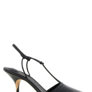 Black Lamb Leather High Heel Pumps