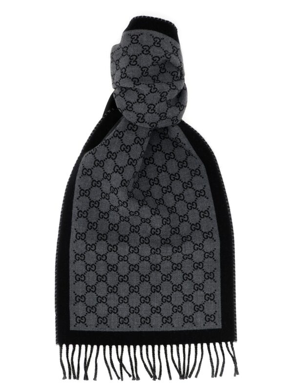Gray Wool Scarf
