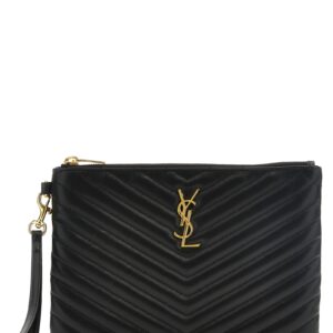 Black Calfskin Clutch Bag