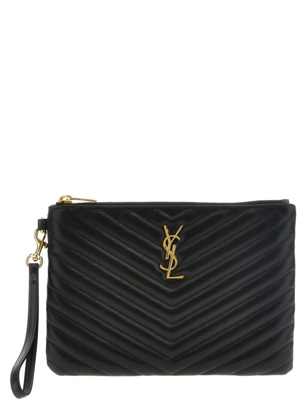 Black Calfskin Clutch Bag