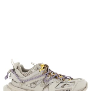 Gray Polyethylene Athletic Sneakers