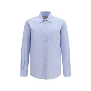 Blue Cotton Dress Shirt