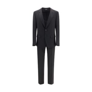 Black Wool Oves Aries Two-Piece Suit