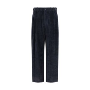 Black Viscose Casual Pants