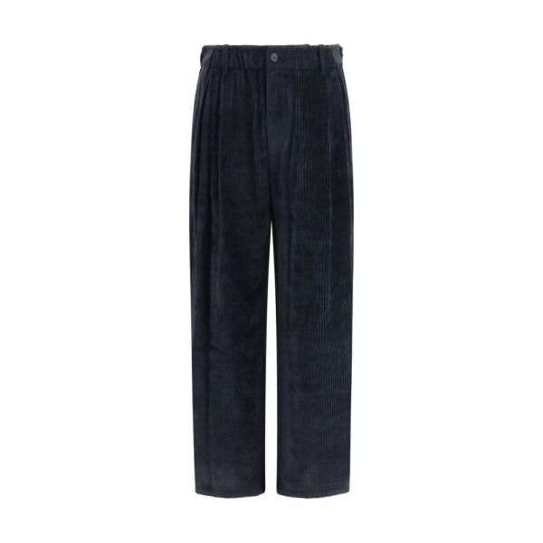 Black Viscose Casual Pants