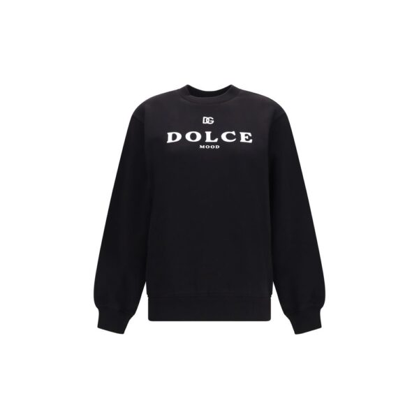 Black Cotton Sweatshirt
