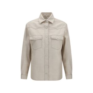 Beige Denim Shirt