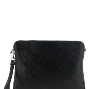 Black Calfskin Crossbody Bag