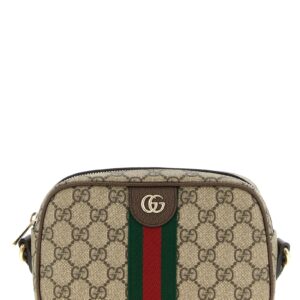 Brown Polyethylene Crossbody Bag
