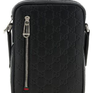 Black Calfskin Crossbody Bag