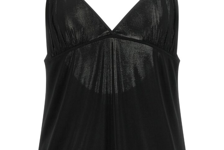 Black Viscose Tank Tops | Jag Couture London – New York