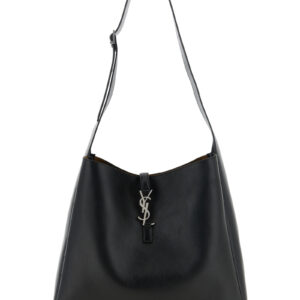 Black Calfskin Shoulder Bag