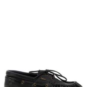 Black Calfskin Slip-On Loafers
