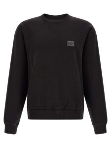Black Cotton Sweatshirt