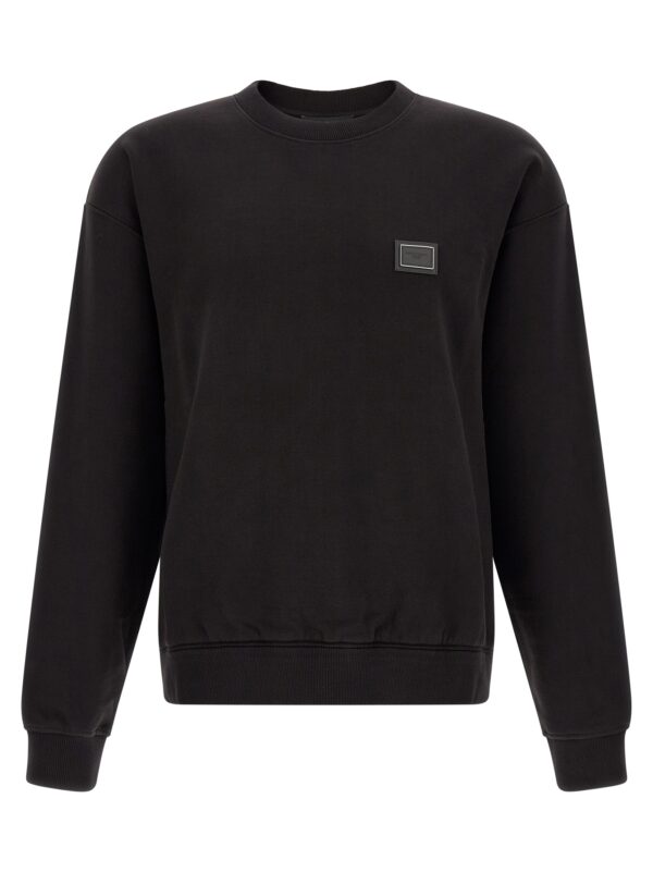 Black Cotton Sweatshirt
