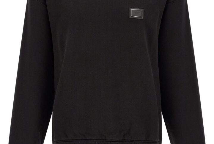 Black Cotton Sweatshirt | Jag Couture London – New York