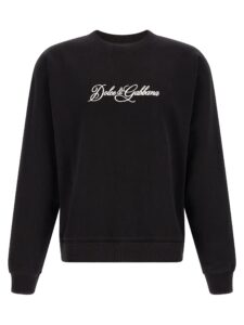 Black Cotton Sweatshirt