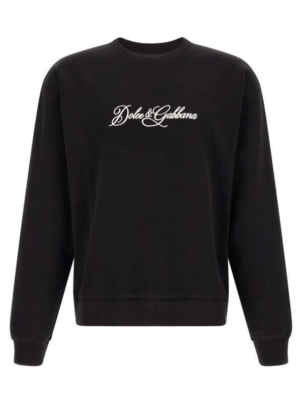 Black Cotton Sweatshirt