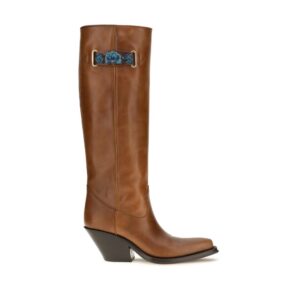 Brown Calf Leather Bos Taurus Over The Knee